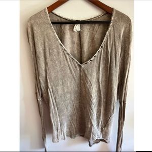 Free People Long Sleeve Shirt | small | green